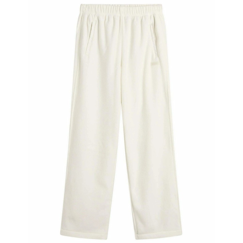 SKIMS Women Fleece Lounge Cargo Pants Ecru Off White Straight Leg Sweatpants - Picture 1 of 5